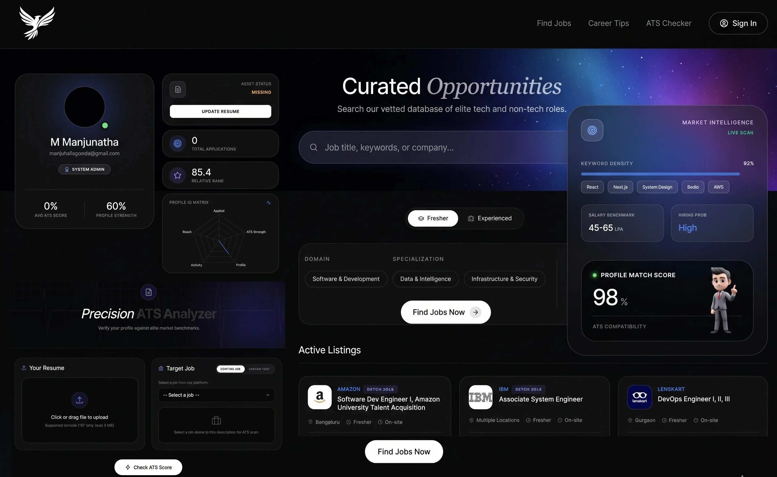 JobEsyGo Interface showing elite forms and streamlined job application process
