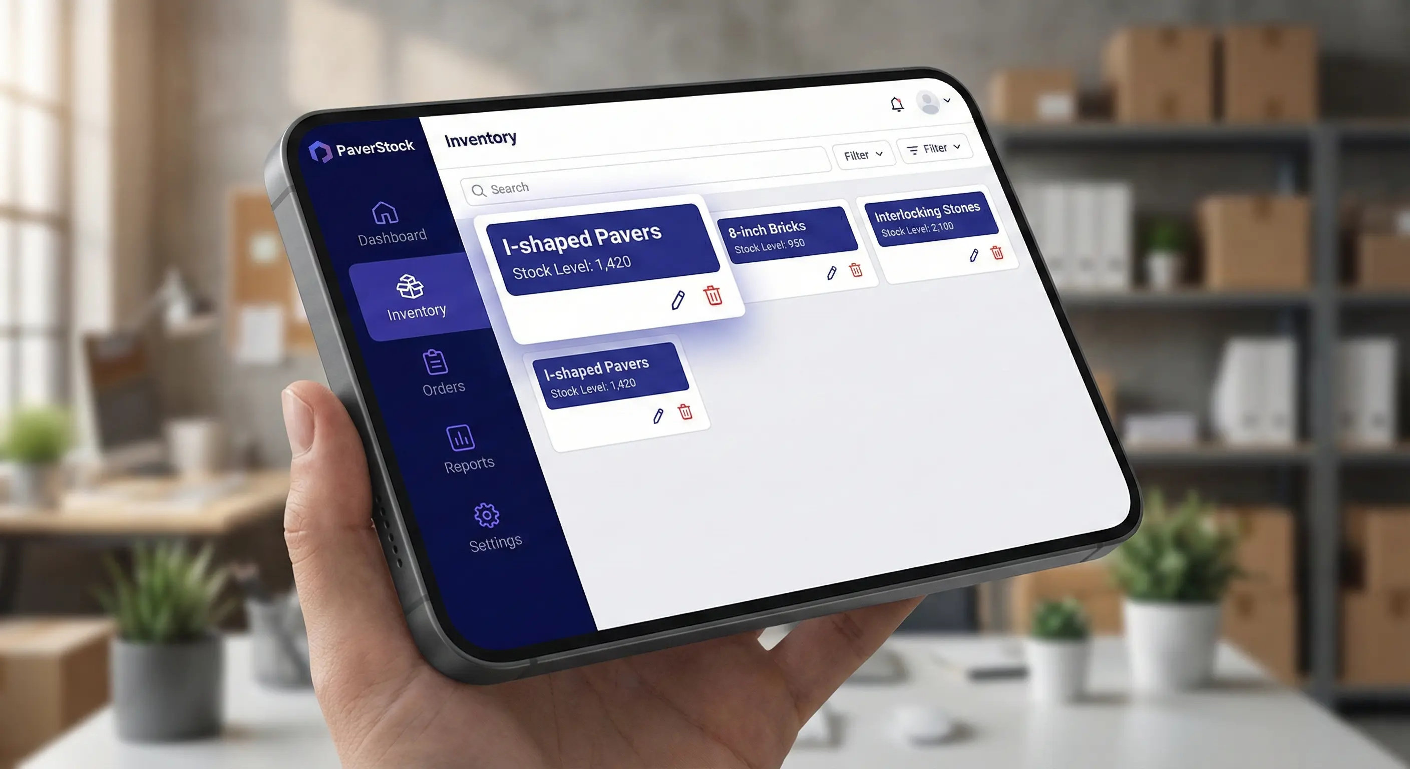 Inventory Dashboard UI